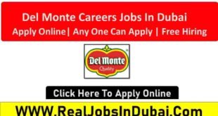 Del Monte Careers Dubai JObs