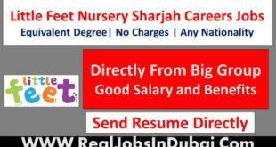 Little Feet Nursery Sharjah Jobs