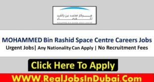 MOHAMMED Bin Rashi Space Centre Careers Jobs