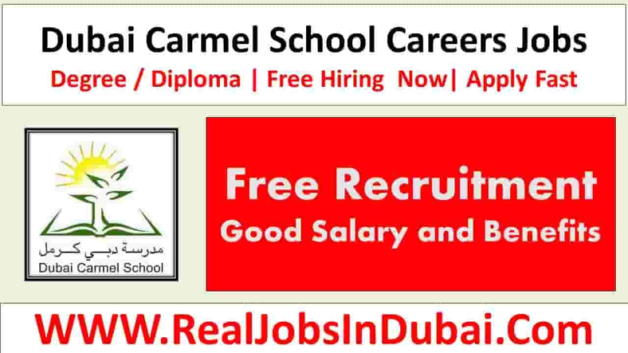 Dubai Carmel School Careers Dubai Jobs 2024 RealJobs