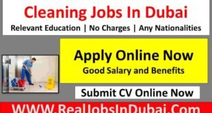 Cleaner Jobs in Dubai
