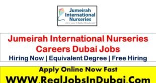 Jumeirah International Nurseries Careers