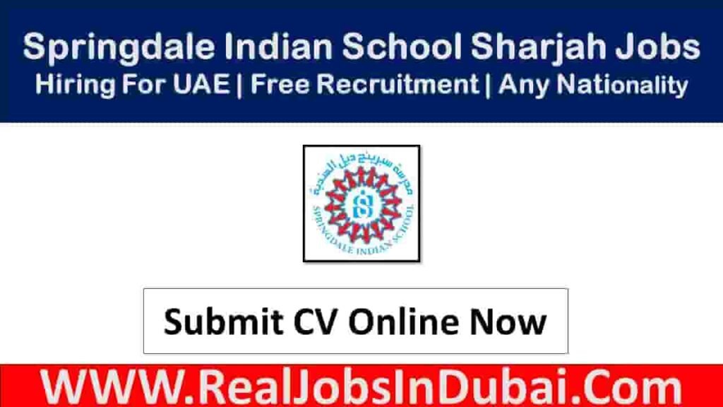 Springdale Indian School Sharjah Careers Jobs - RealJobs