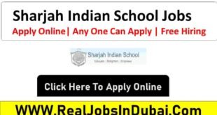 Sharjah Indians School jobs