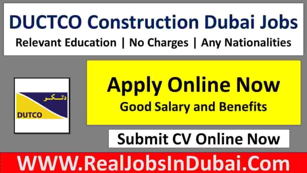 Dutco Construction Company Careers Dubai Jobs 2024 - RealJobs