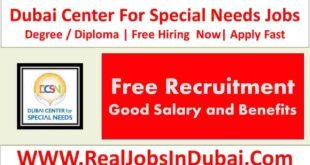 Dubai Center For Special Needs Careers Jobs