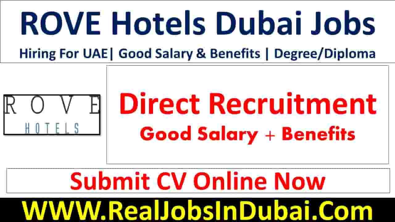 ROVE Hotel Jobs In Dubai