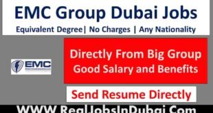 EMC Careers Jobs In Dubai