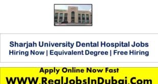 Sharjah University Dental Hospital Careers Jobs