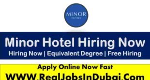Minor Hotel Jobs In Dubai