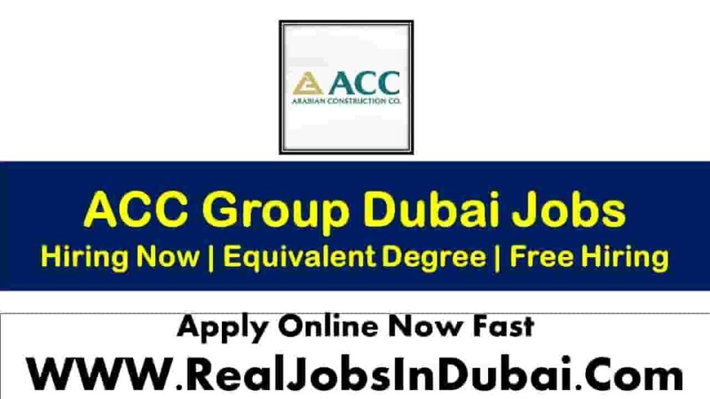 Arabian Constructin Company Hiring Saff In UAE -2024 - RealJobs