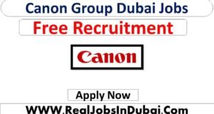 Canon Careers Dubai Jobs