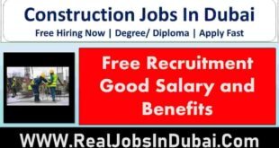 Construction Jobs In Dubai