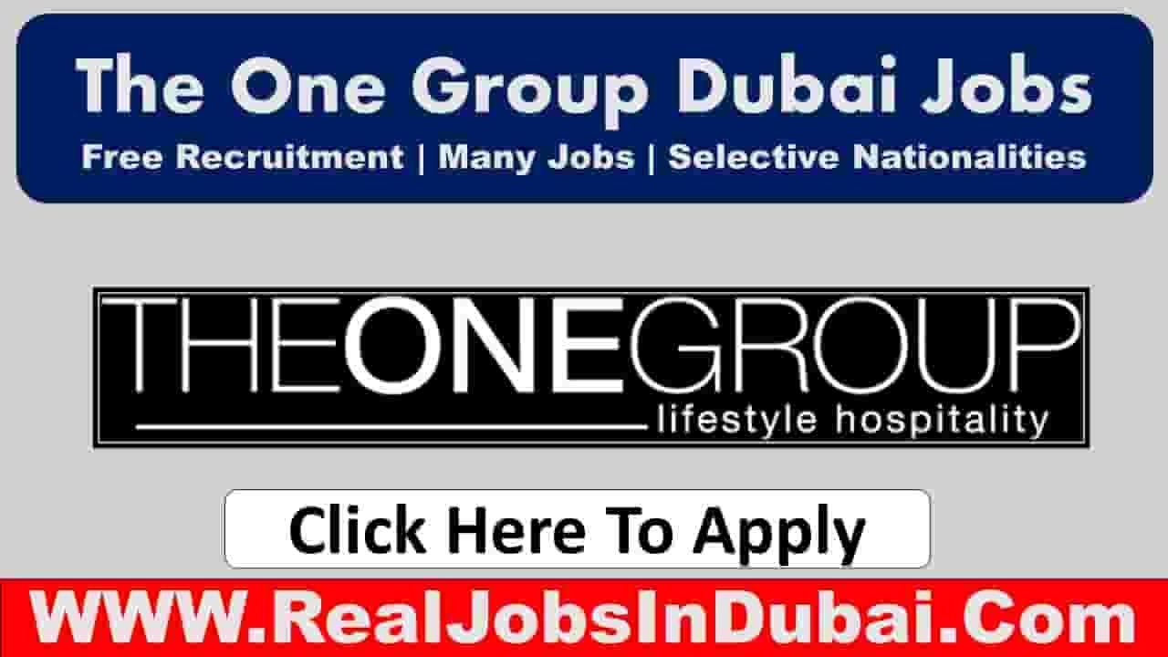 The One Group Careers Jobs In Dubai