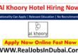 Al Khoory Hotel Jobs In Dubai