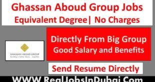 Ghassan Group Dubai Jobs