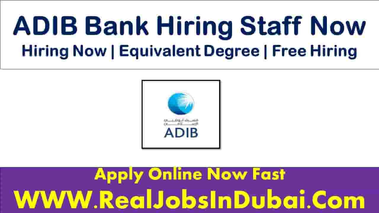 ADIB Bank Dubai Jobs