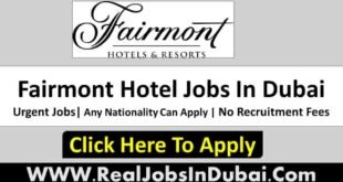 Fairmont Hotel Dubai Jobs