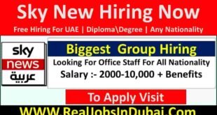 SKY New Jobs In Dubai