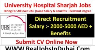 University Hospital Sharjah Jobs