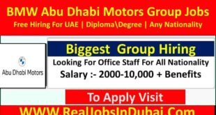 Abu Dhabi Motors Jobs