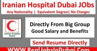 Iranial Hospital Dubai Jobs