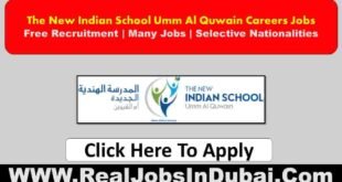 New Indian School Umm Al Quwain Jobs