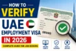 How to Verify UAE Employment Visa in 2026