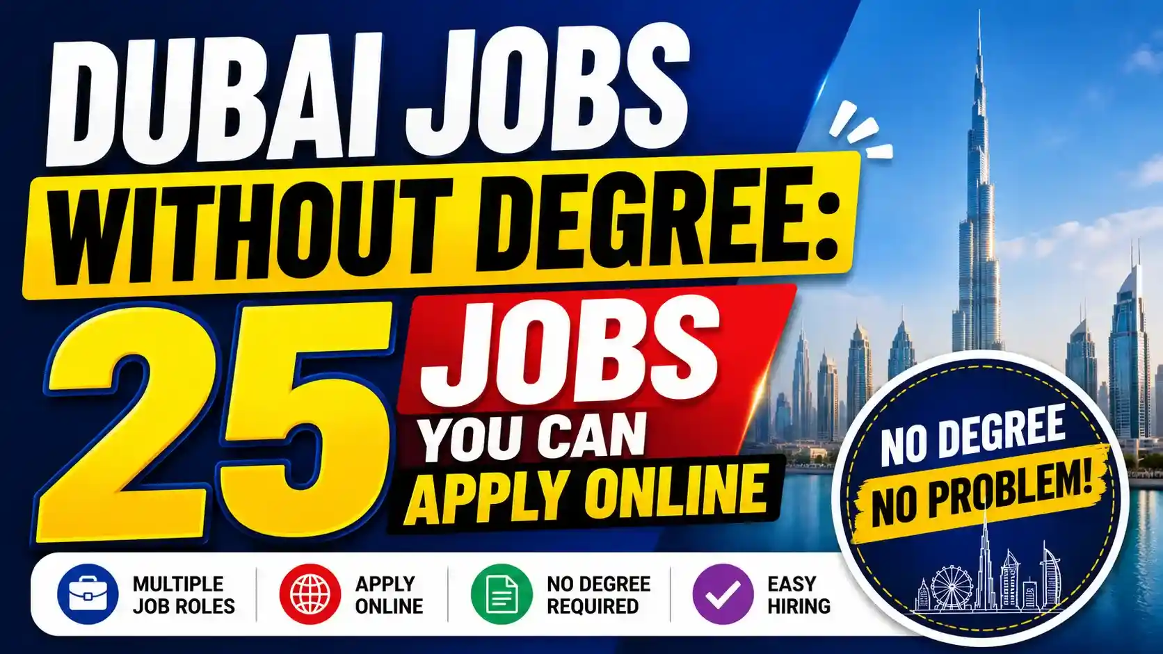 Dubai Jobs Without Degree 25 Jobs You Can Apply Online