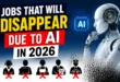 Jobs That Will Disappear Due to AI in 2026